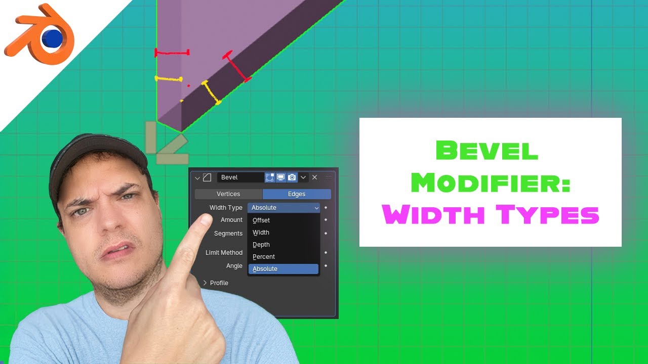 Blender Bevel Modifier Explained: The ULTIMATE Guide to Width Types and Scale