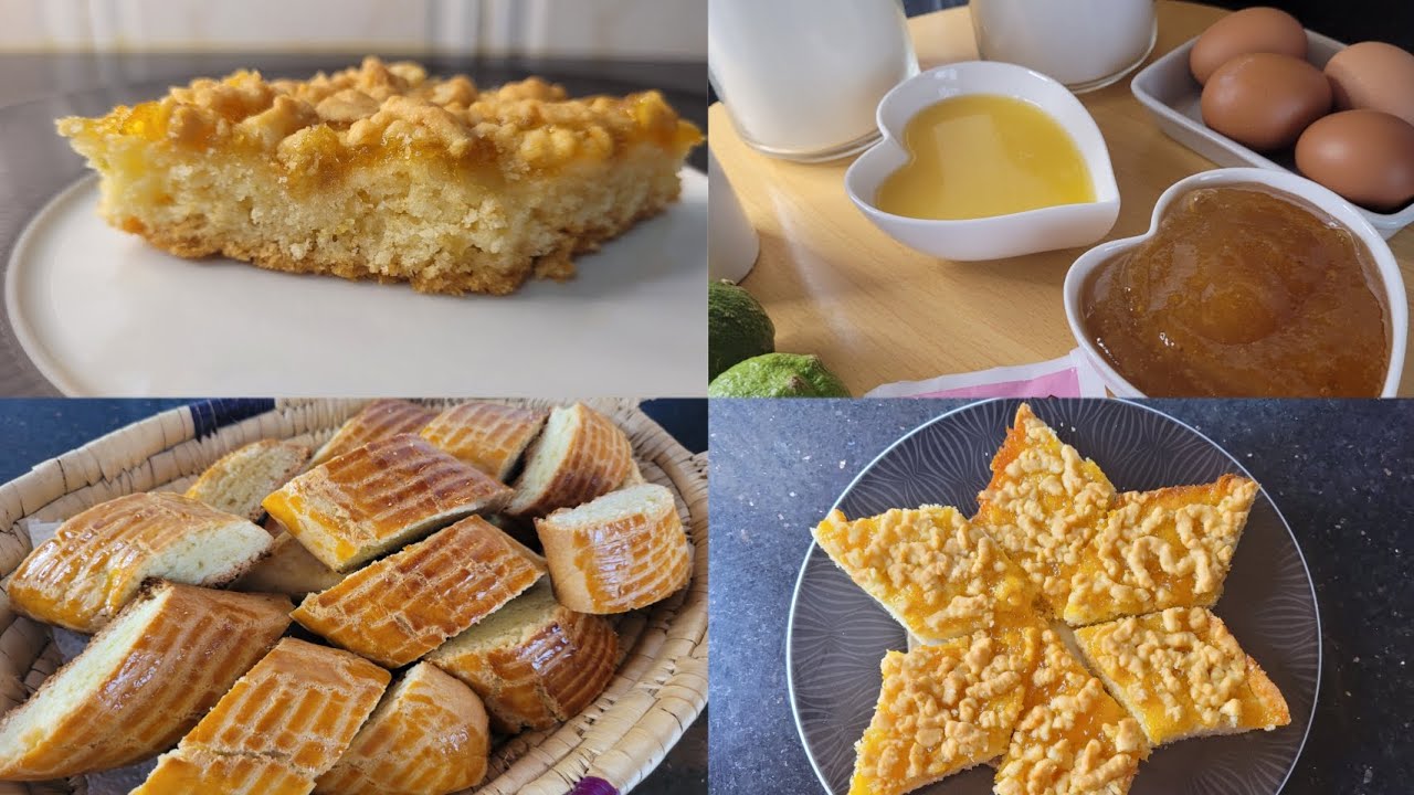 gâteau à la confiture d'abricot inratable  صب الرشراش/ حلوة المبروشة /حلوة السكرفاج/ بساط الريح