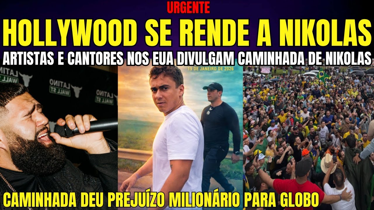 URGENTE ARTISTAS E CANTORES FAMOSOS NOS EUA ENGAJAM CAMINHADA DE NIKOLAS JÁ TIROU MILHÕES ATÉ DO BBB