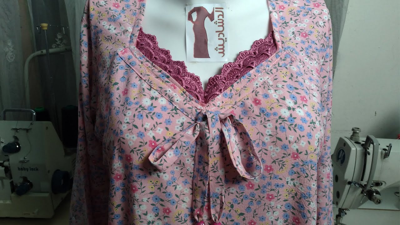 خياطة دشداشة نازكة - تعلم خياطة جلابية نسائية ببساطة - Blouse Design