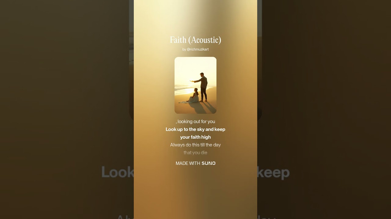 Faith Melody, chords, lyrics by Richard  Instr  and vocals AI