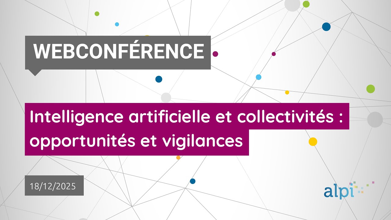 [Webconférence] Intelligence artificielle et collectivités : opportunités et vigilances