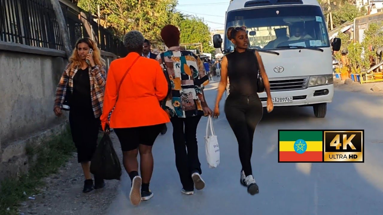 Beautiful Girls on street of Addis Ababa,  Ethiopia , 🇪🇹 Addis Ababa walking Tour 2023
