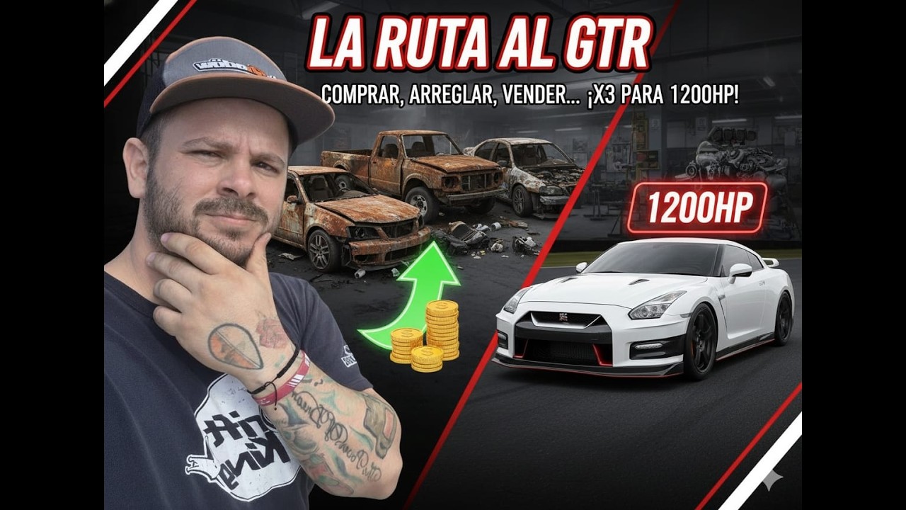 Revendiendo Autos Hasta Armar Mi GTR35 de 1200 HP | EP1 PRIMER PROYECTO!