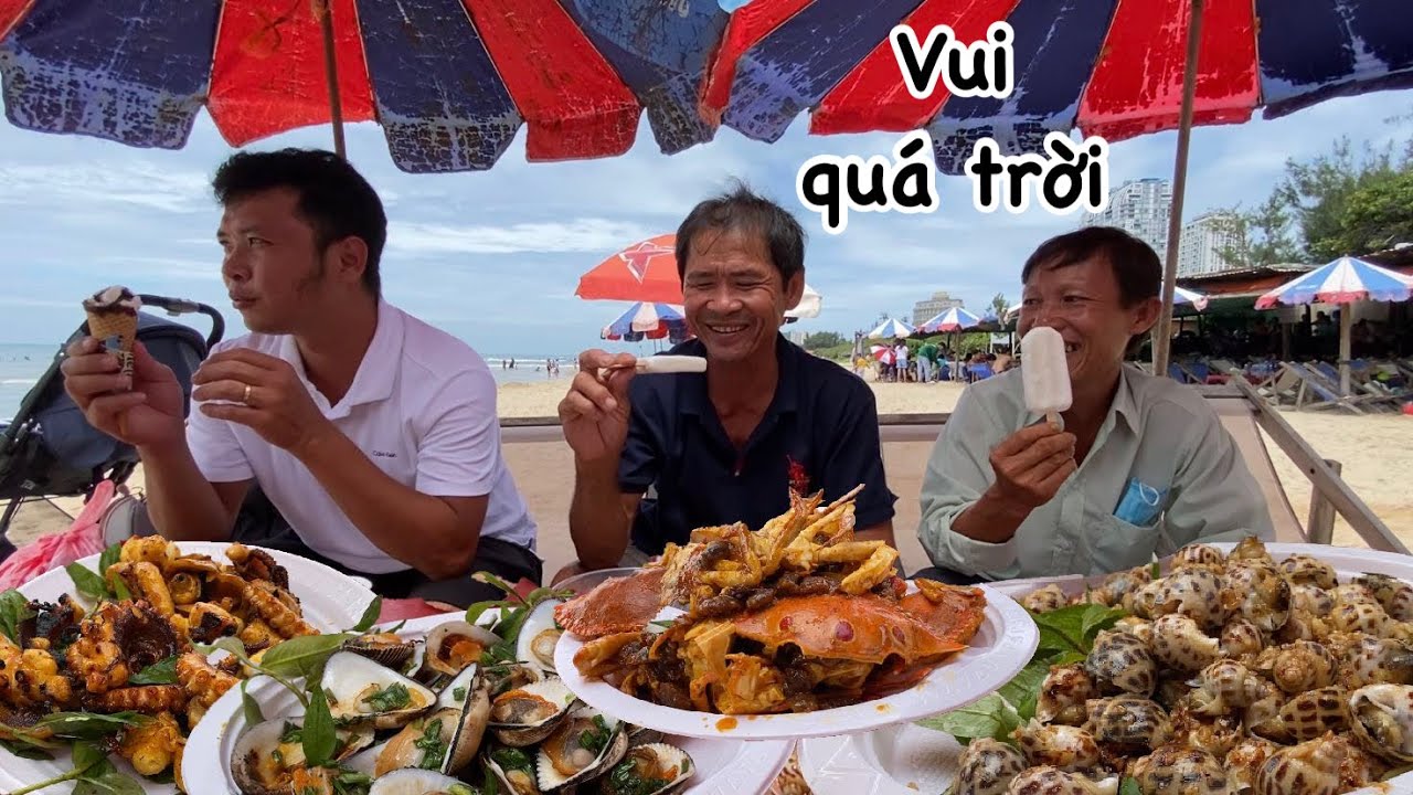 Lần đầu CẢ NHÀ ĐI BIỂN cùng nhau. Ăn đủ loại hải sản. Quẩy vui quá trời quá đất. Quê Tôi #12