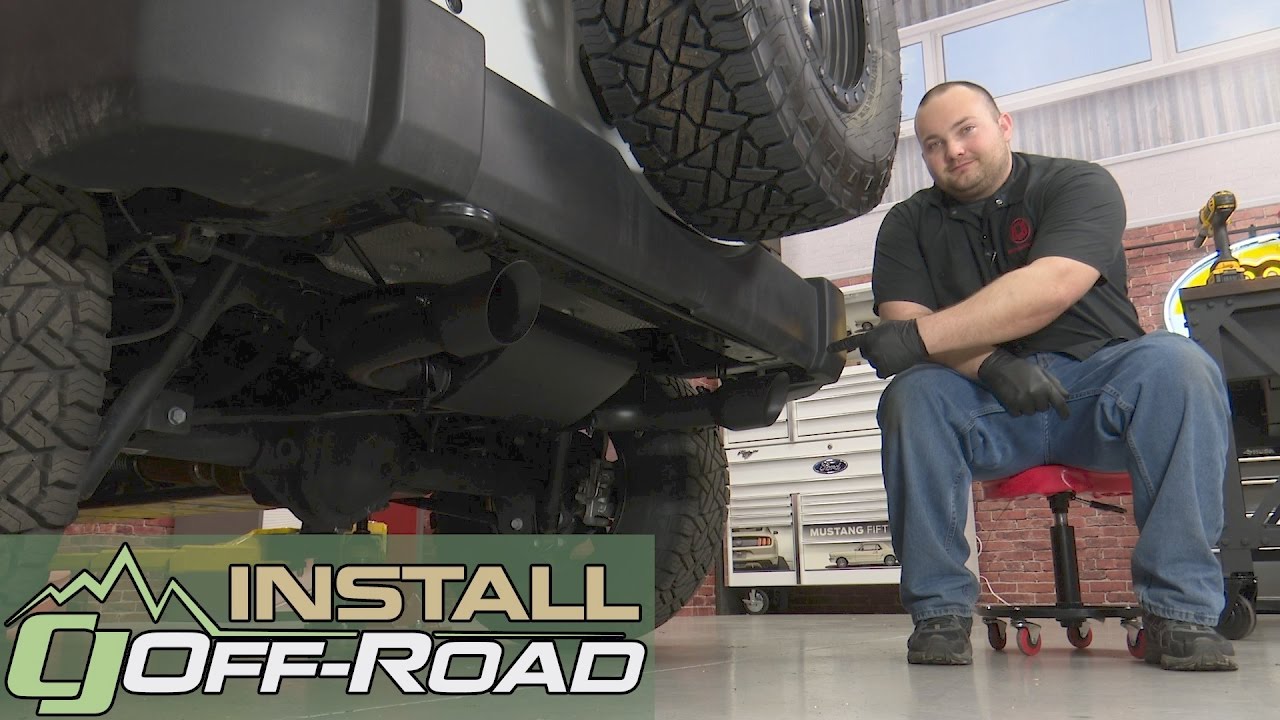 Jeep Wrangler JK MBRP Axle-Back Exhaust 2-1/2