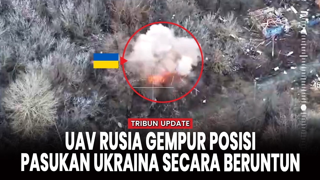 Serangan Membabi Buta! Drone FPV 'Upir' dan UAV Berat Rusia Gempur Posisi Ukraina