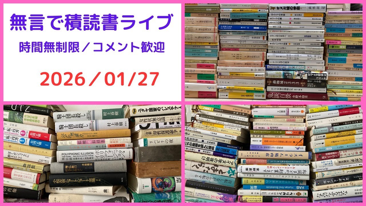 20260127/夜の読書。昼の続きを読んで、小説を読みたい。