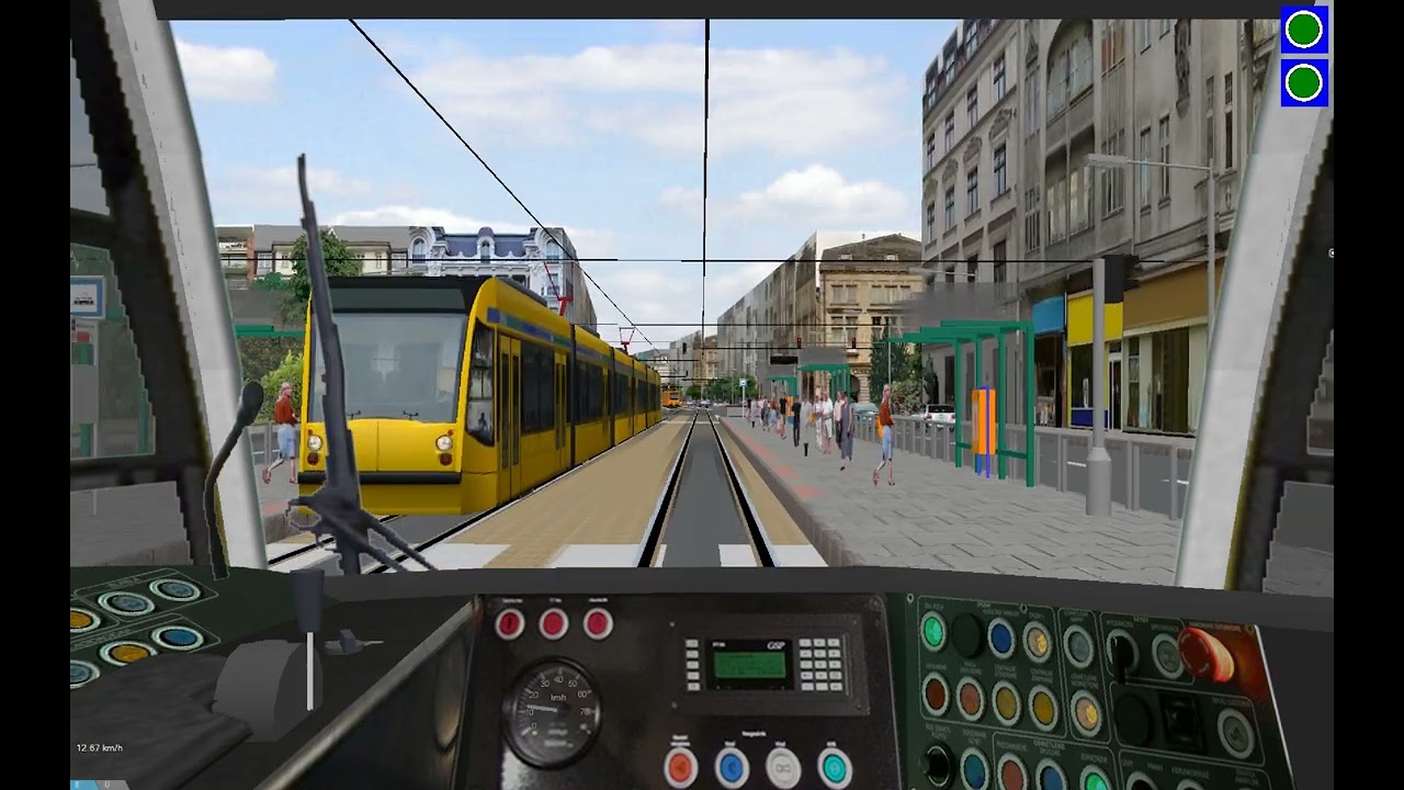 OpenBve: Fiktív budapesti 4-es villamosvonal/Fictitious Budapest tram line 4