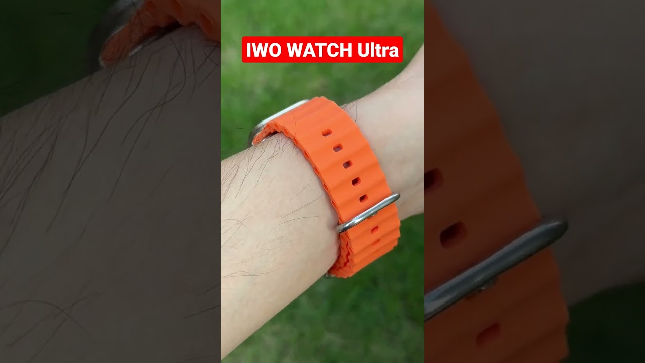 IWO WATCH Ultra with Orange Ocean Band