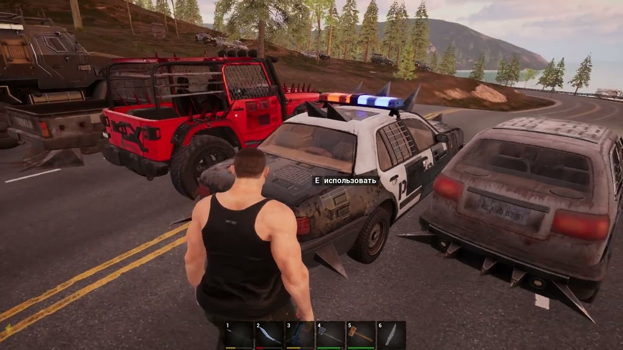 обзор автомобилей в No One Survived