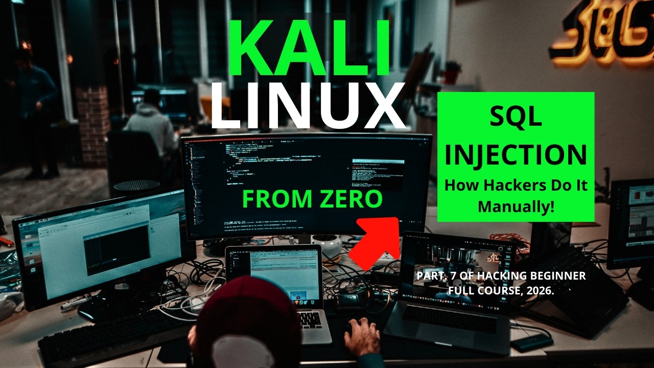 SQL Injection Tutorial for Beginners | Manual SQL Injection Lab (Kali Linux Hacking Course) Part. 7