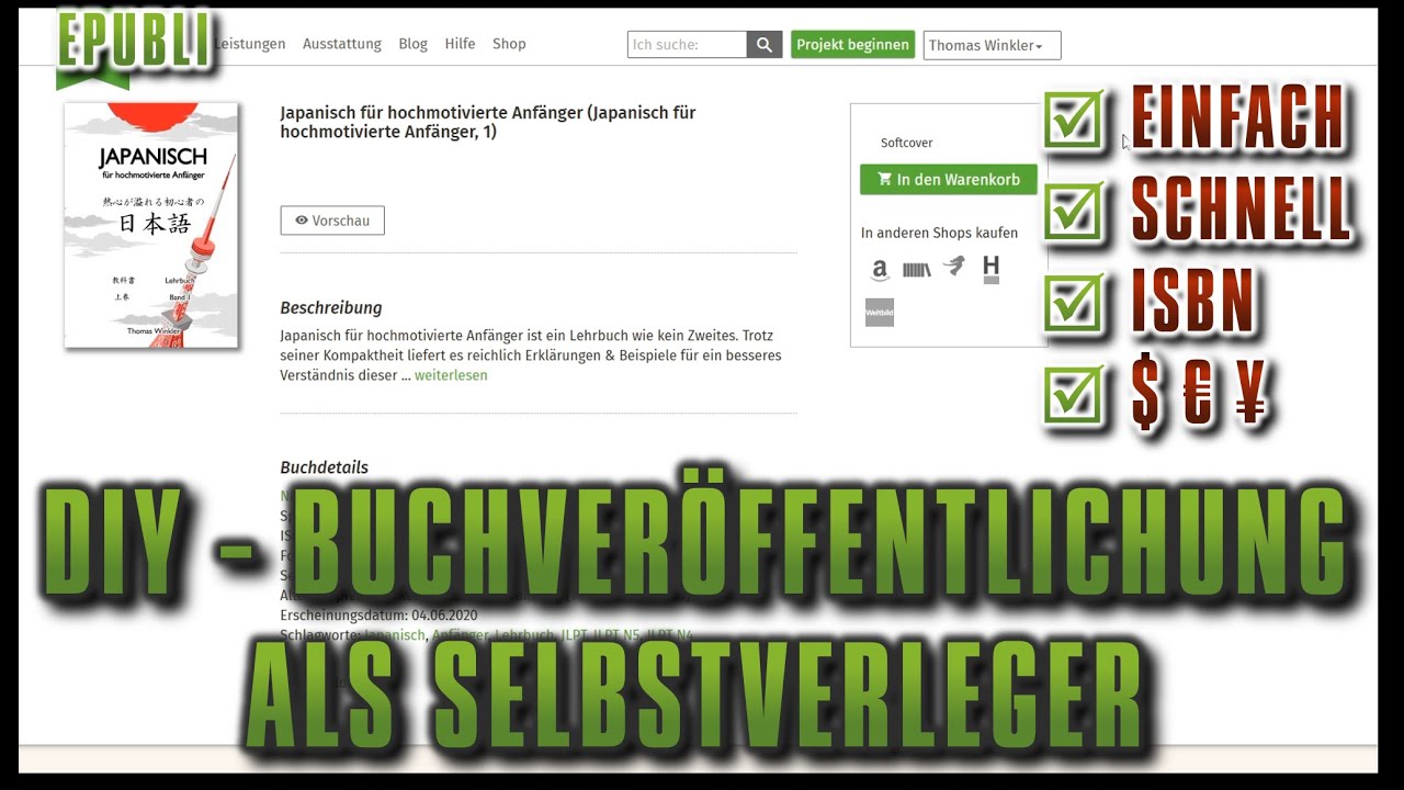 Buch veröffentlichen als Selbstverleger mit epubli