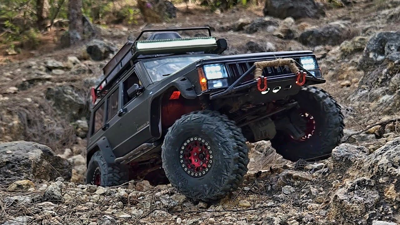 Rc Crawler Jeep Cherokee XJ | Traxxas TRX4  Hard Body | Rock Crawling