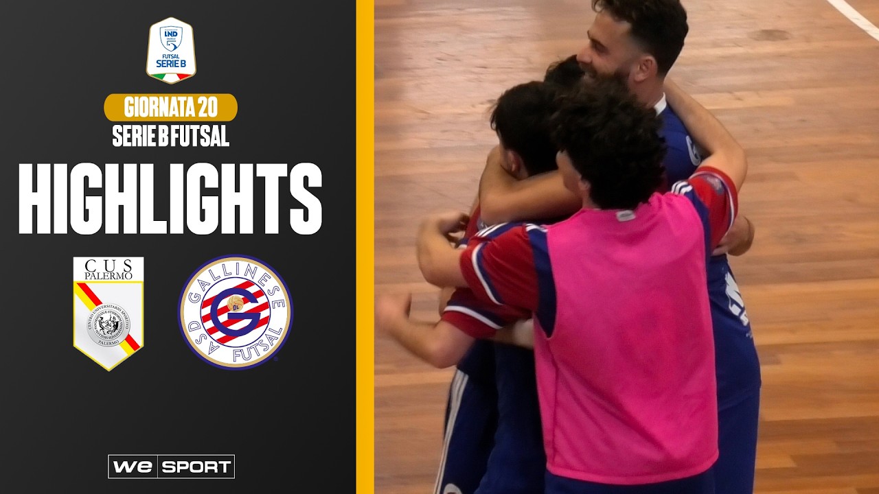 Cus Palermo vs Gallinese (Serie B Futsal  - Girone H - Giornata 20)