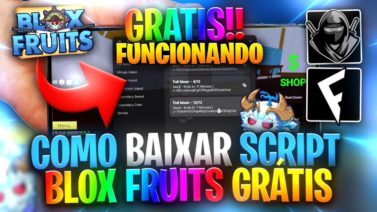 DELTA ATUALIZADO!✅Como BAIXAR SCRIPT no BLOX FRUITS (PEGA TUDO) LINK DIRETO CELULAR/MOBILE PC ROBLOX