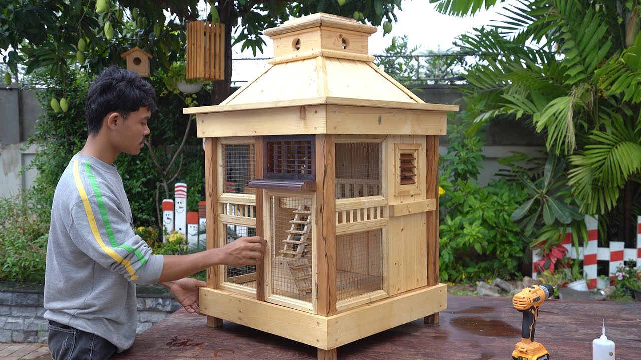 Build Most Creative Wooden Bird Cage
