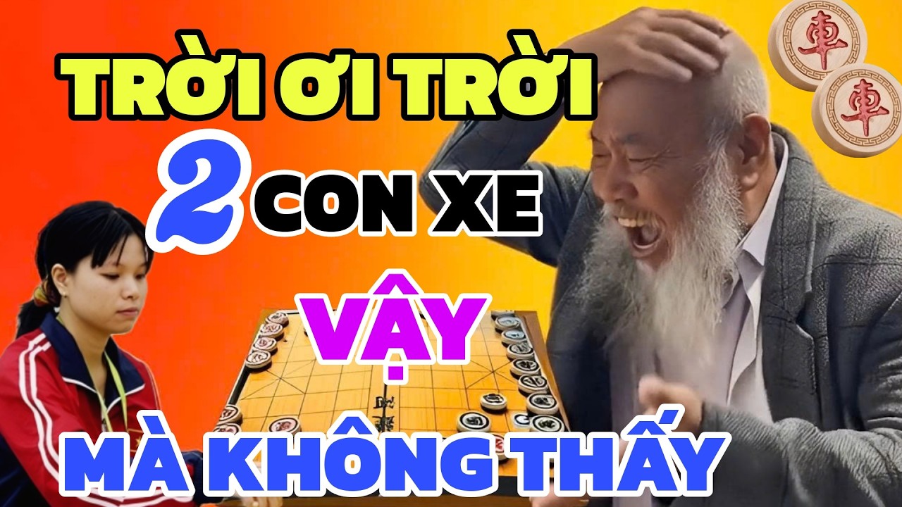 Cờ tướng - Phế luôn 2 xe Đại sư ôm đầu sao thua được