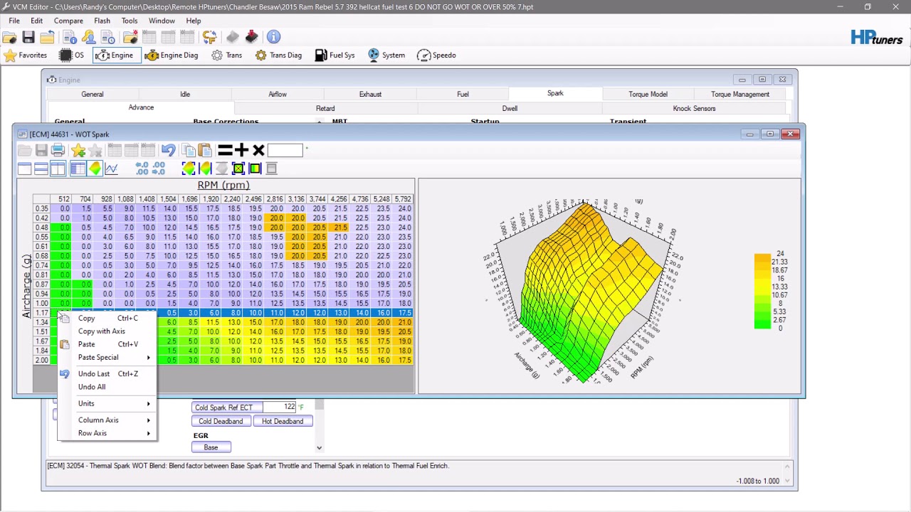 Setting up your timing tables for boost vvt hemis