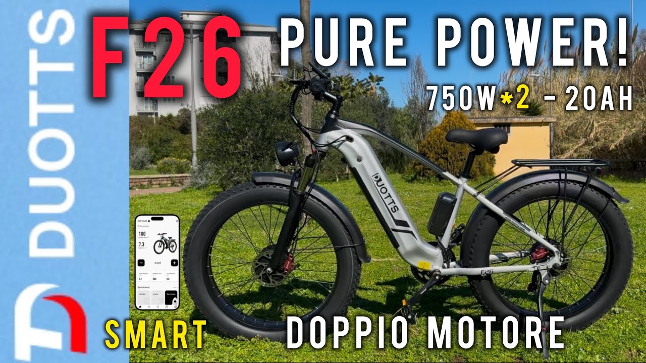 Bici elettrica ECONOMICA con  DOPPIO MOTORE la PIU POTENTE  - DUOTTS F26 - Best buy! @DUOTTS