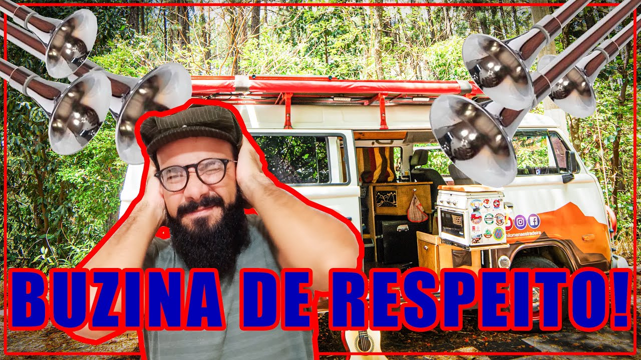 Instalei uma BUZINA DE CAMINHÃO na Kombi! Os VIZINHOS ODIARAM 😒 - Buzina a AR - Buzina Marítima 📢