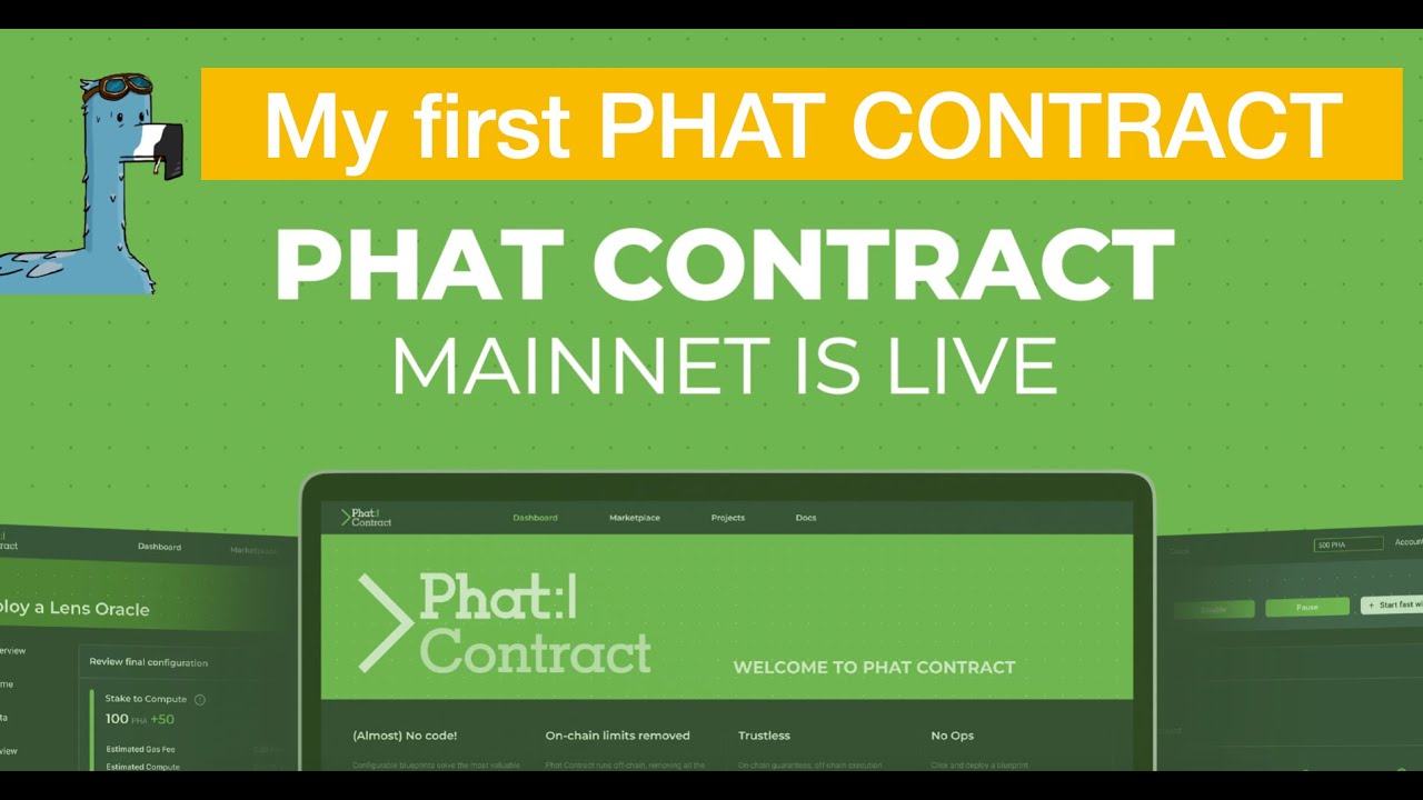 Phat contract is live, Phala network's big achievement, have you tried?