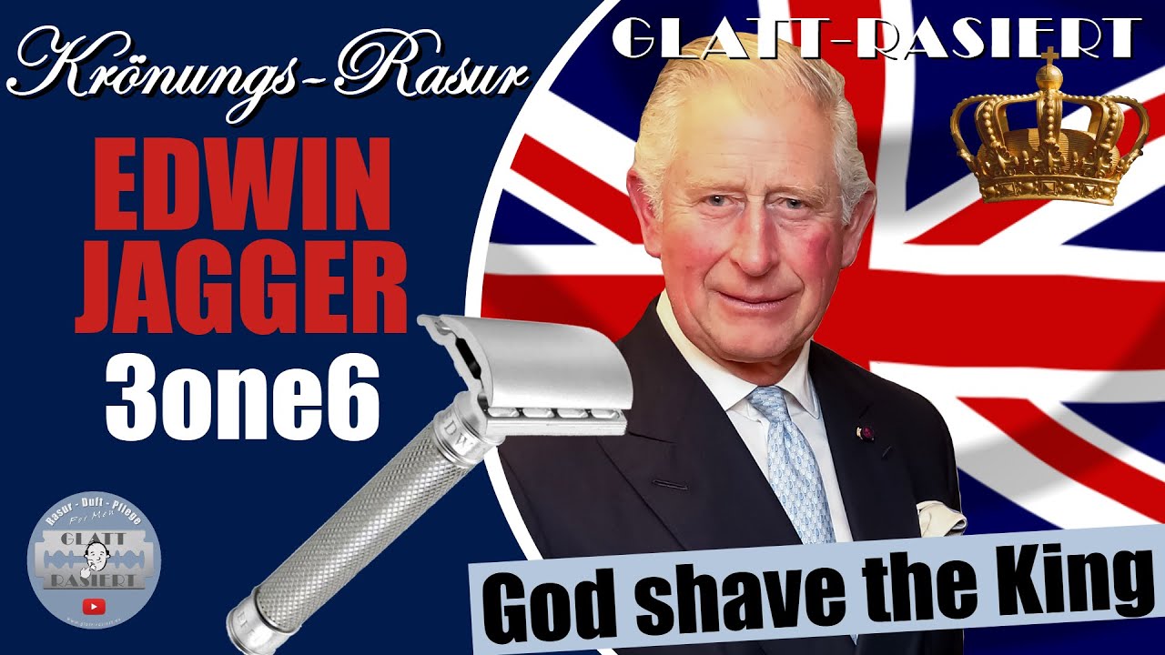 GOD SHAVE THE KING ║ Edwin Jagger 3ONE6 / Rasierhobel / Nassrasur // GLATT - RASIERT