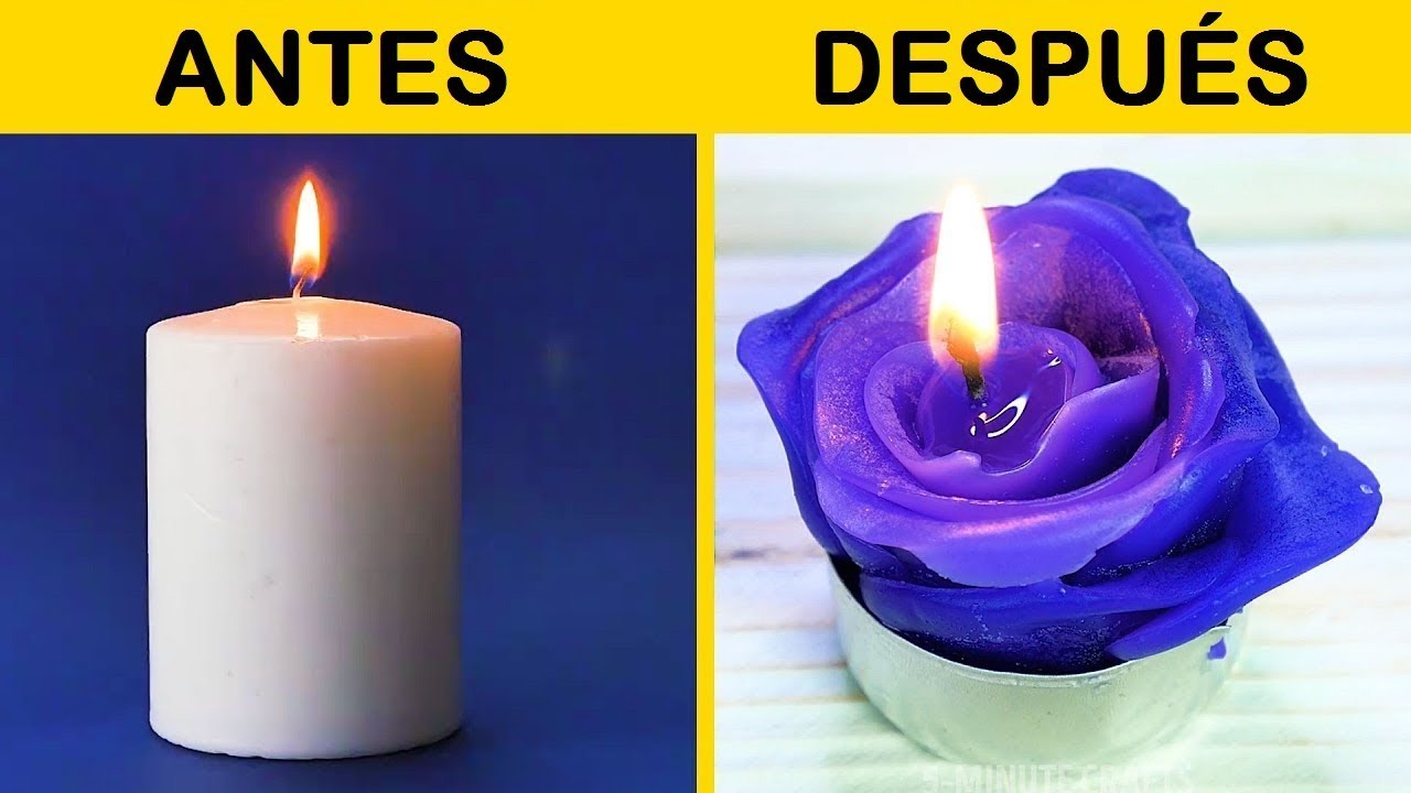 18 LINDAS VELAS QUE PUEDES HACER TÚ MISMO