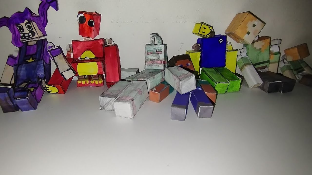 Fiz um vídeo mostrando todos os meus papercraft articulados