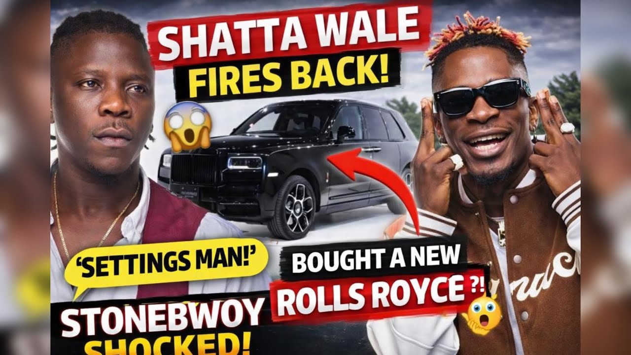  SHATTA WALE EXPOSES STONEBWOY! 😱 The Truth About the Rolls Royce & 