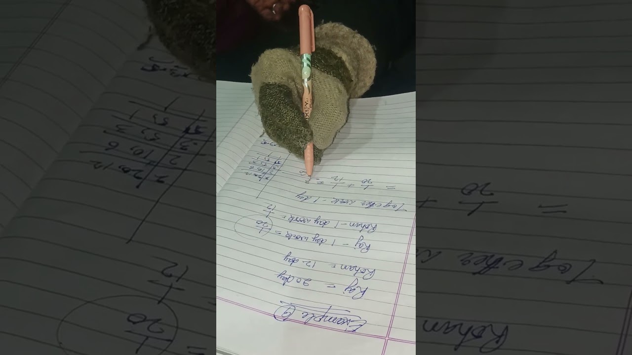 #ssc#maths#JkssbWork and time concept of maths basic