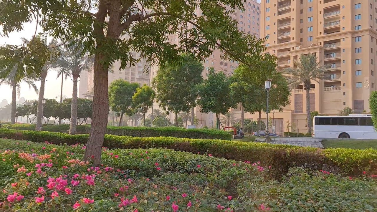 Part 1| The Pearl Qatar | Complete Morning Walk through Qanat Quartier at Pearl Qatar Island 4K 2023