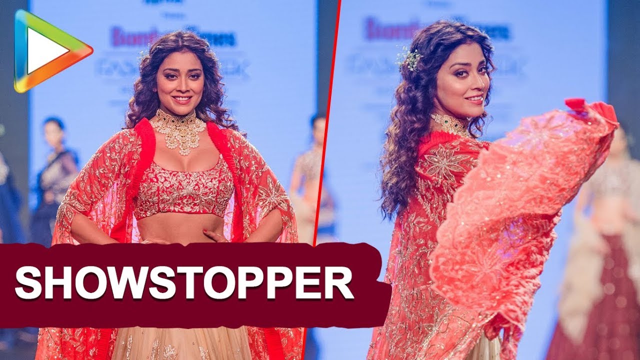 WATCH: Shriya Saran walks the ramp @Bombay Times Fashion Week 2018