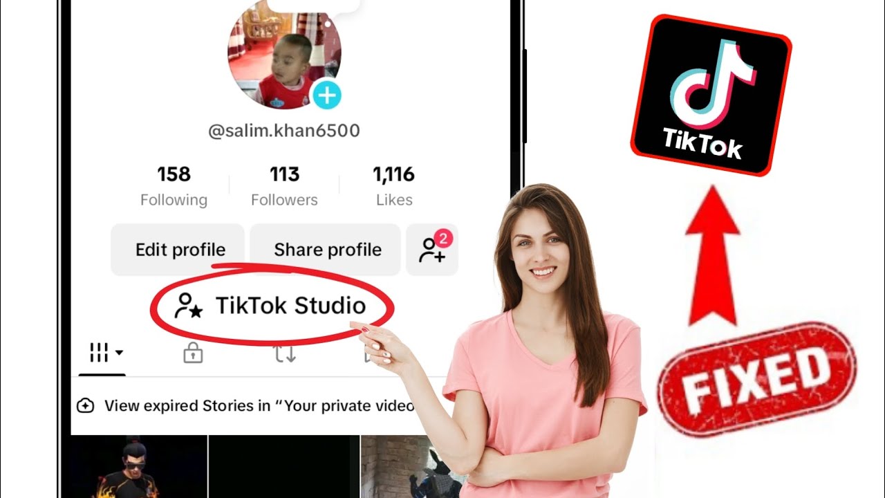 Cách khắc phục tùy chọn Tik Tok Studio không  thị trên Tiktok ||  Cách nhận tùy chọn Tiktok Studio