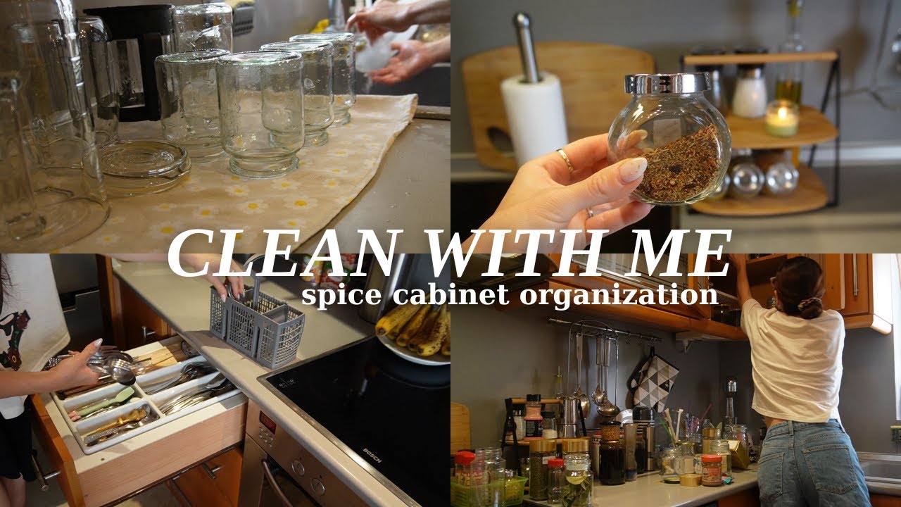 *extreme* CLEAN WITH ME 🫧 καθαριότητα & οργάνωση, το ντουλάπι με τα μπαχαρικά | Jane Pap