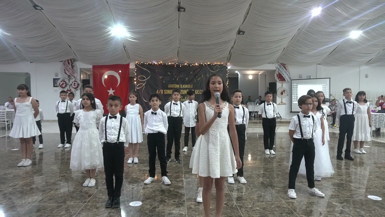 FİNİKE ATATÜRK İLKOKULU 4-B SINIFI MEZUNİYET VALS (GÜLNİHAL) VE ANNE BABAYA MEKTUP