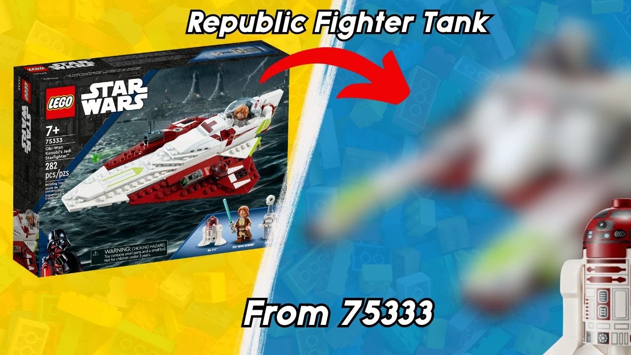 Republic Fighter Tank From 75333 Obi-Wan Kenobi's Jedi Starfighter!!!