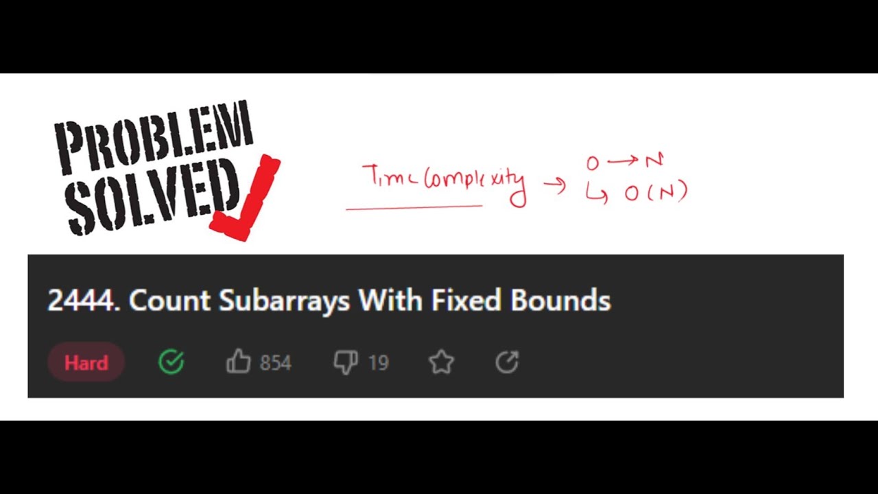 Leetcode 2444  Count Subarrays With Fixed Bounds