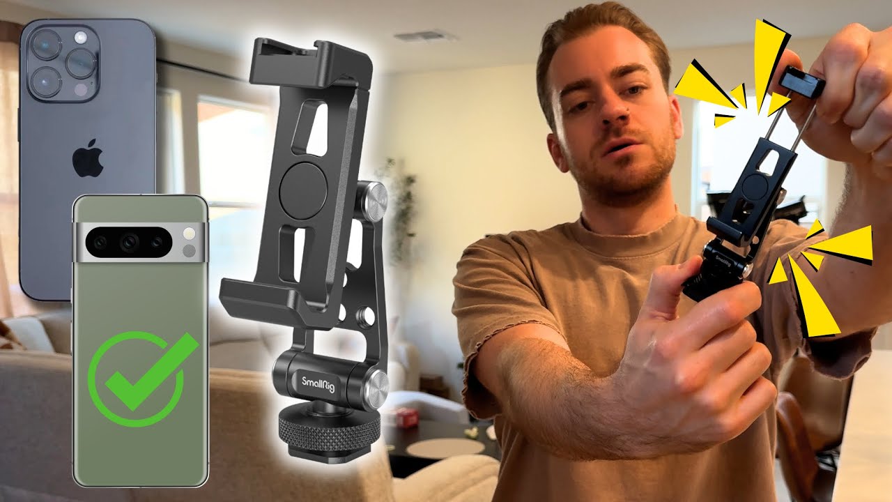 SMALLRIG Universal Phone Holder Review &mdash; Metal Clamp with Cold Shoe & 360&deg; Rotation