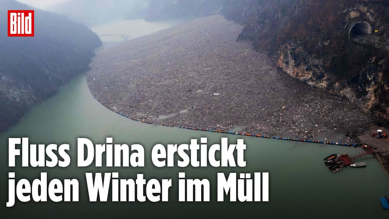 Drina-Fluss versinkt jährlich im Müll – Gefahr für Mensch und Natur