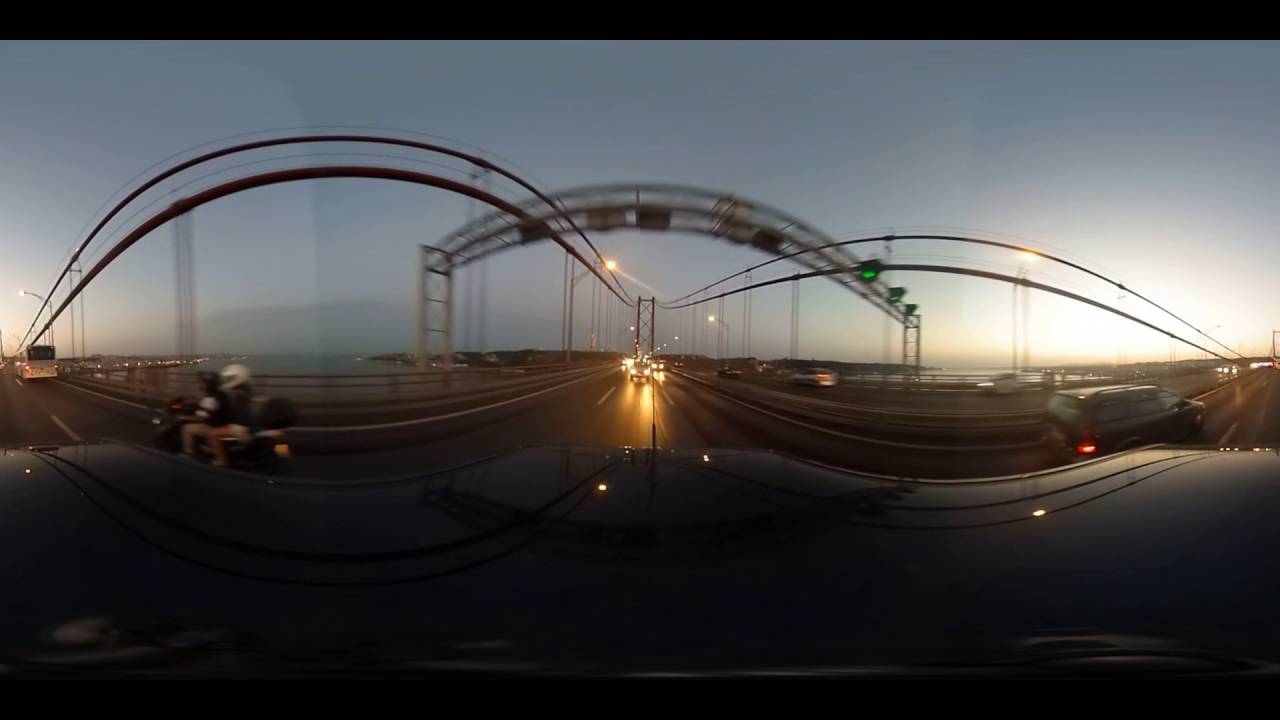 Traversé du pont du 25 Avril à Lisbonne en 360
