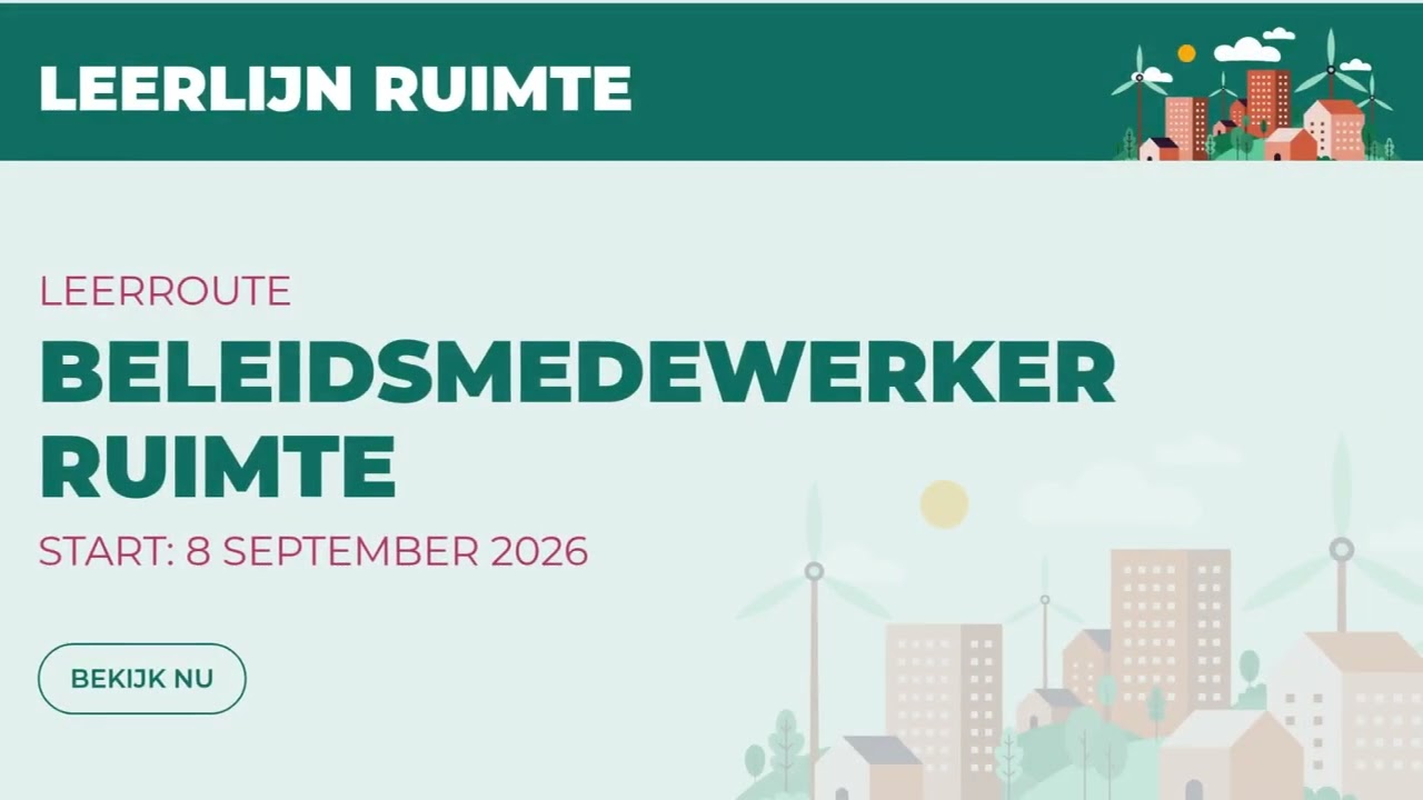 Leerroute Ruimtelijke Ordening