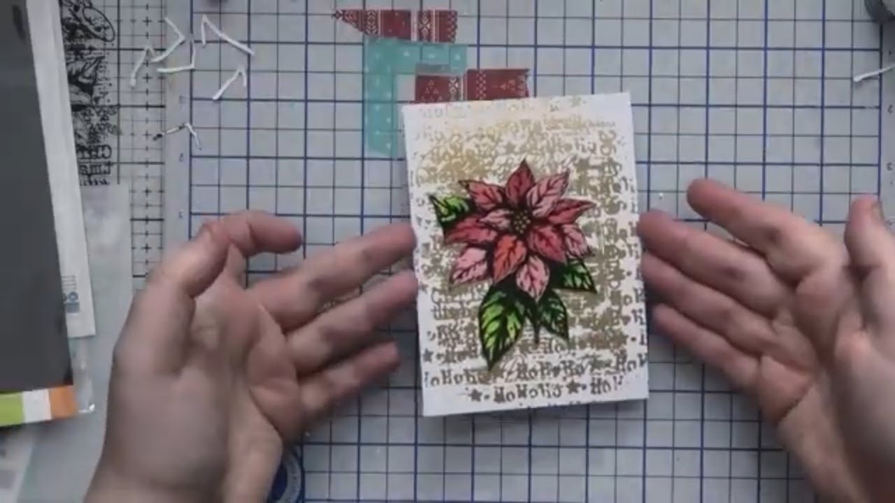 Crafting a Gorgeous Vintage Poinsettia Design