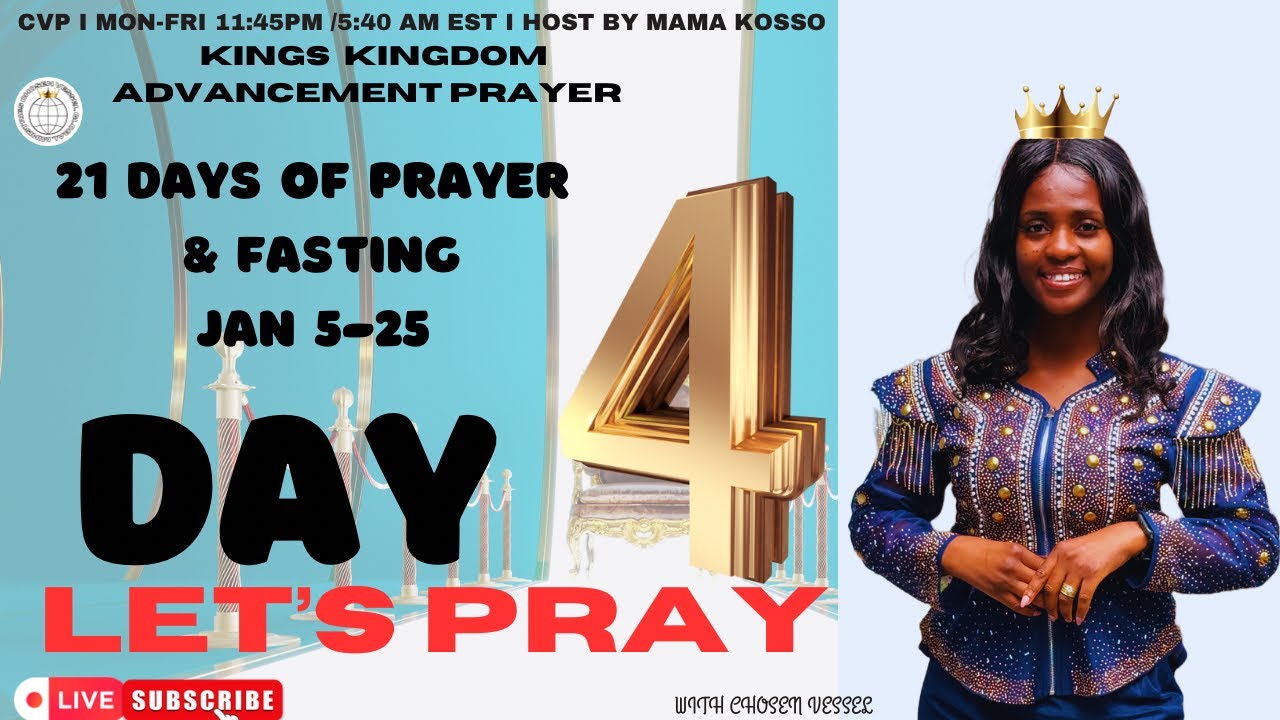Day 4: 21 DAYS OF PRAYER & FASTING | 8 JANUARY 2026 | CVP