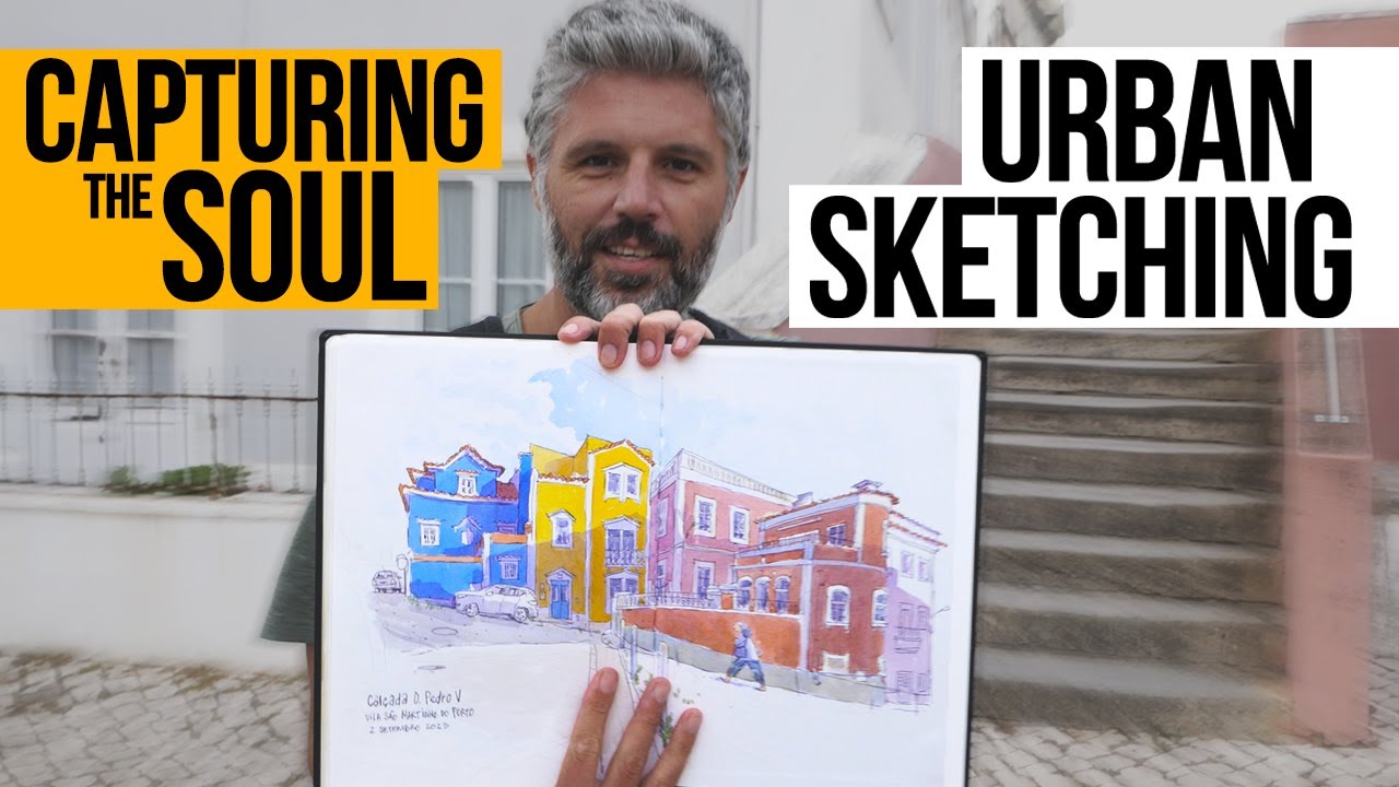 Capturing the Soul of São Martinho do Porto: URBAN SKETCHING Revealed