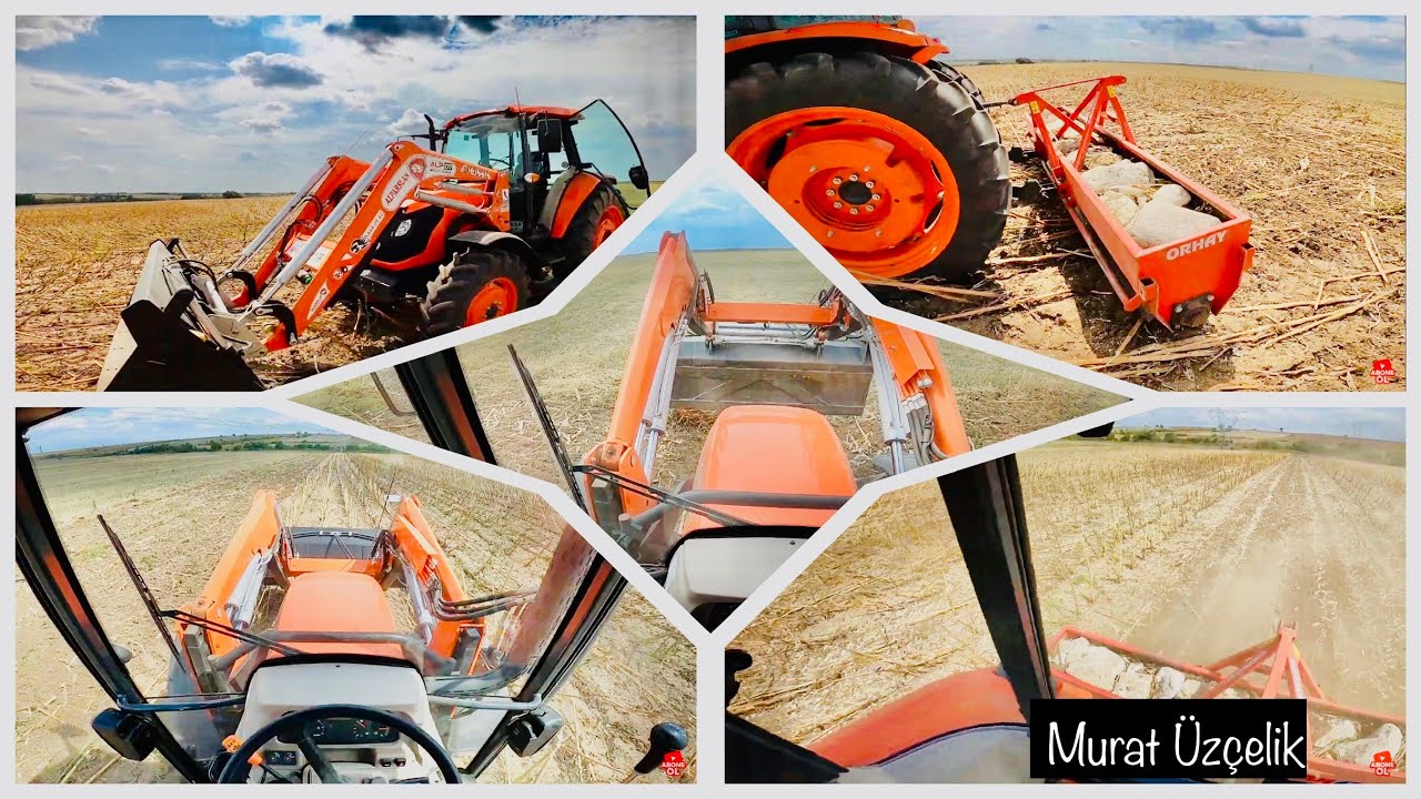 SAPLARI KIYIYORUZ | KUBOTA M9540 @Ertürk Tarım