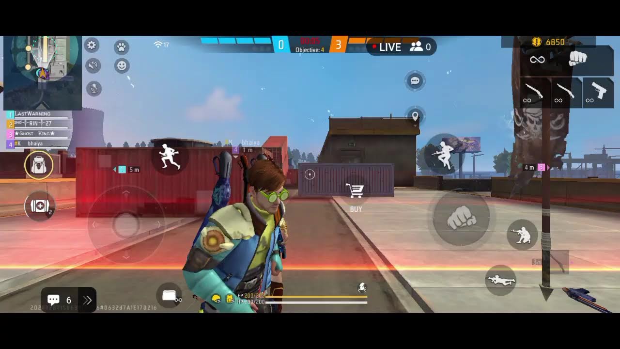 Free Fire rank BR 1vs1 challenge account to join in live stream welcome to my live stream ☺️
