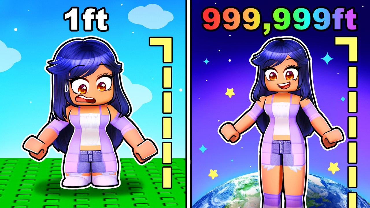 My LEGS GROW every SECOND in Roblox!