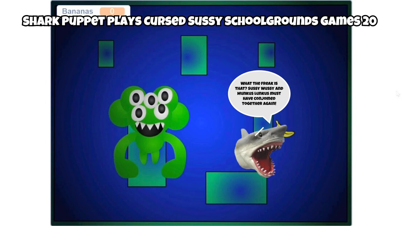 SB Movie: Shark Puppet plays Cursed Sussy Schoolgrounds Games 20!