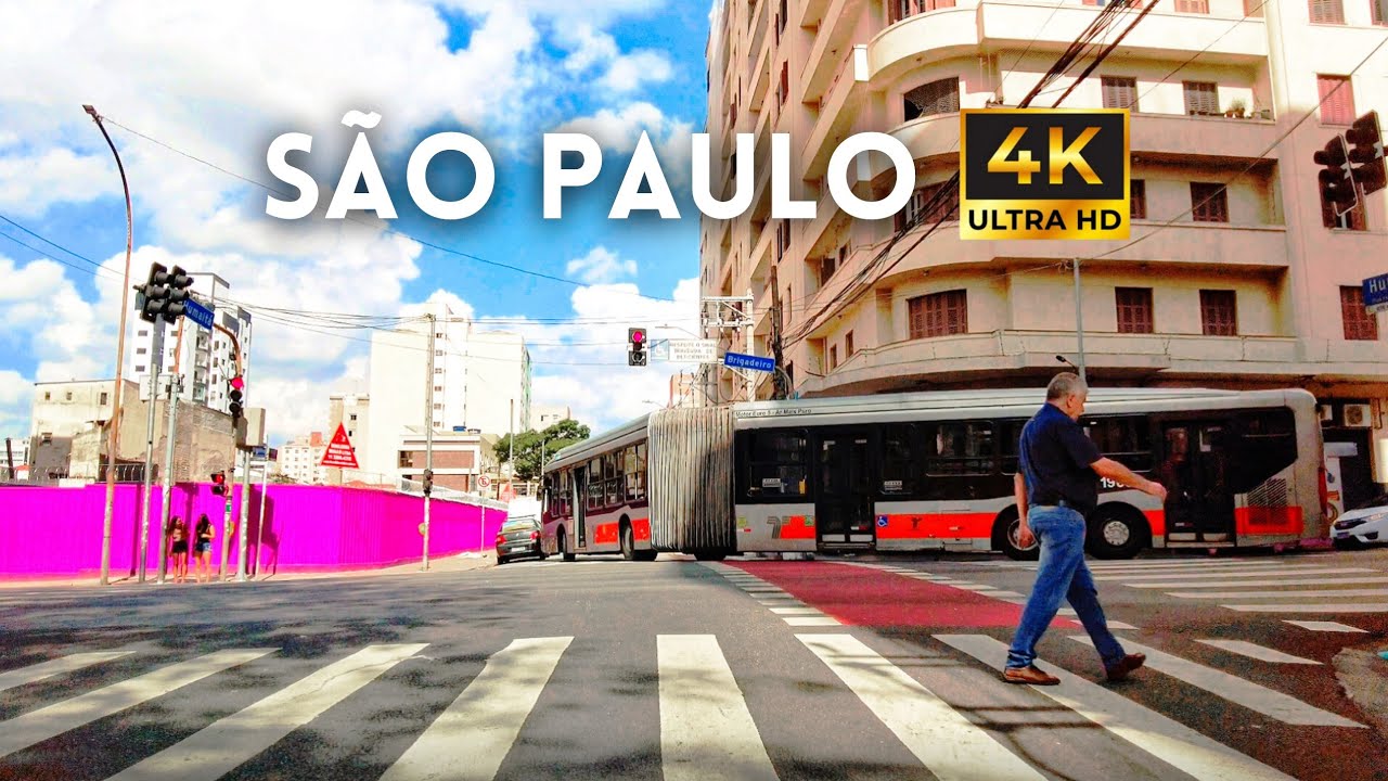 🇧🇷 Dirigindo em São Paulo | Minhocão, Terminal Bandeira, Bela Vista - 4K